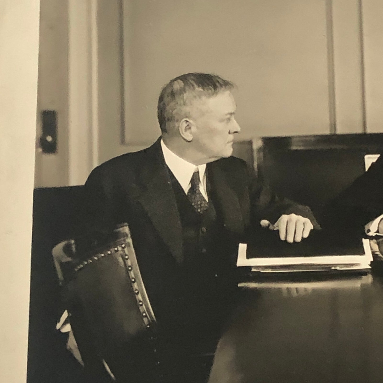 Press Photo Photograph Shipping Board Boardroom Meeting 1933 Underwood Photo