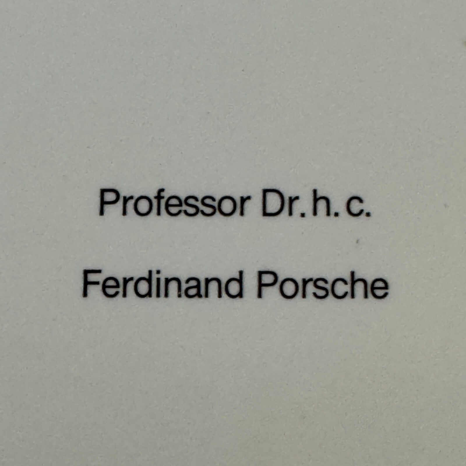 Porsche Factory Press Photo Photograph Porsche 911 356 Dr Ferdinand Porsche