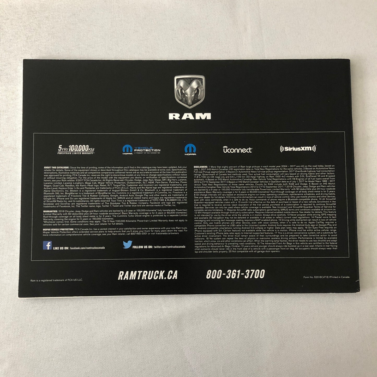 2018 Dodge Ram Pickup Truck Sales Brochure Catalog Big Horn Harvest Rebel ST +