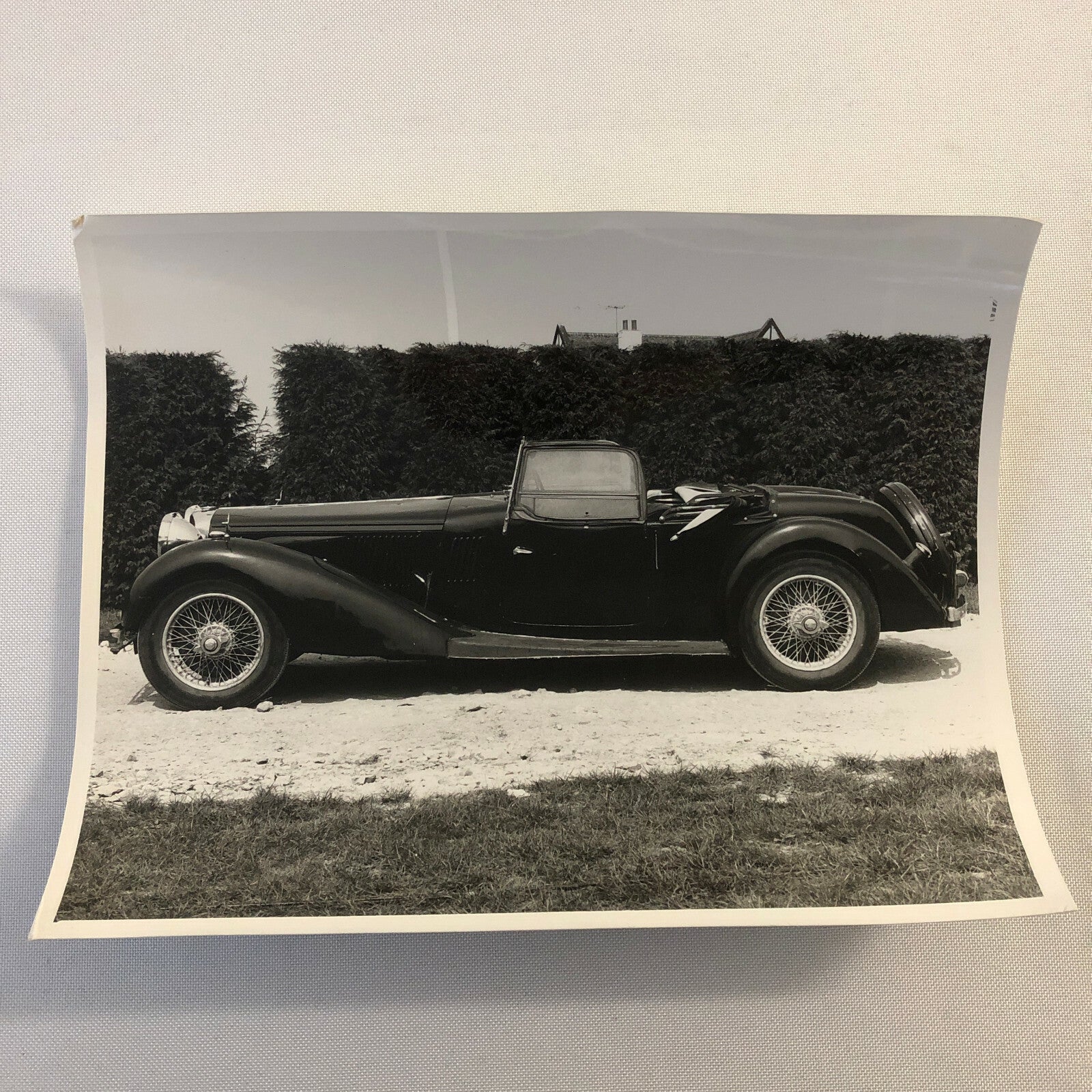 Vintage Car Photo Photograph Print - Sothebys Auction ? 
