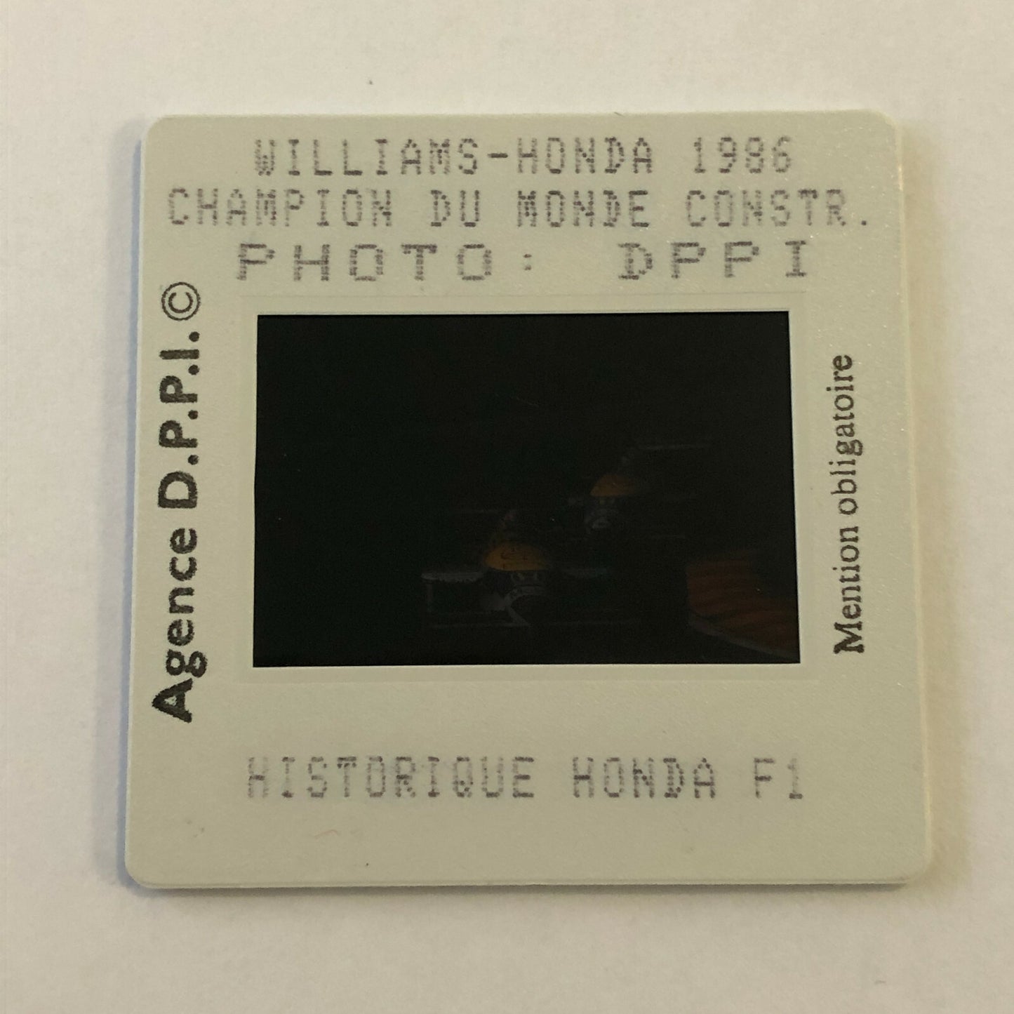 1986 Williams Honda Formula 1 F1 Racing DPPI 35MM Press Photo Slide