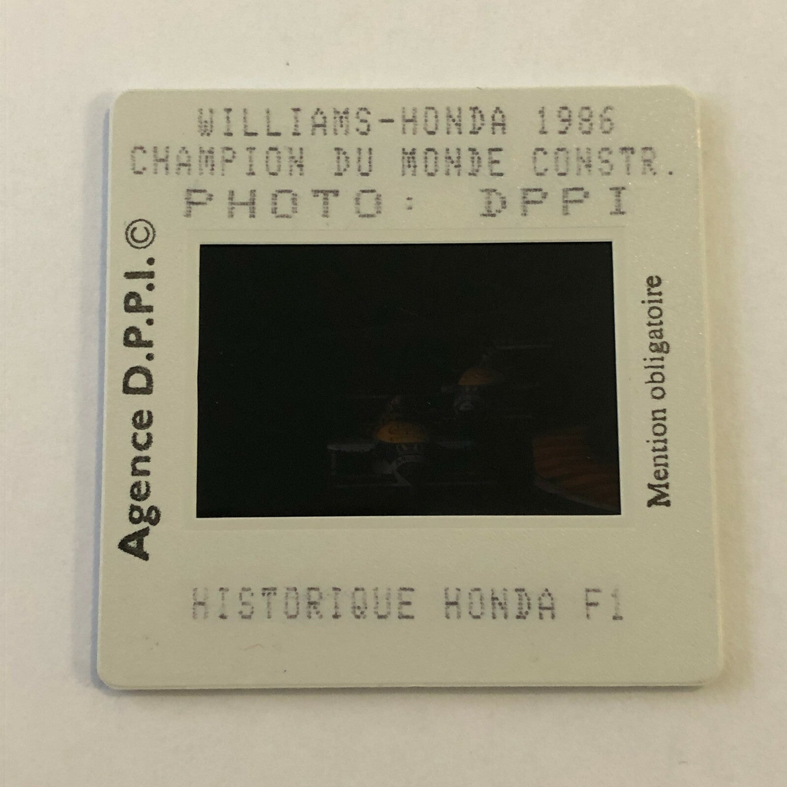 1986 Williams Honda Formula 1 F1 Racing DPPI 35MM Press Photo Slide