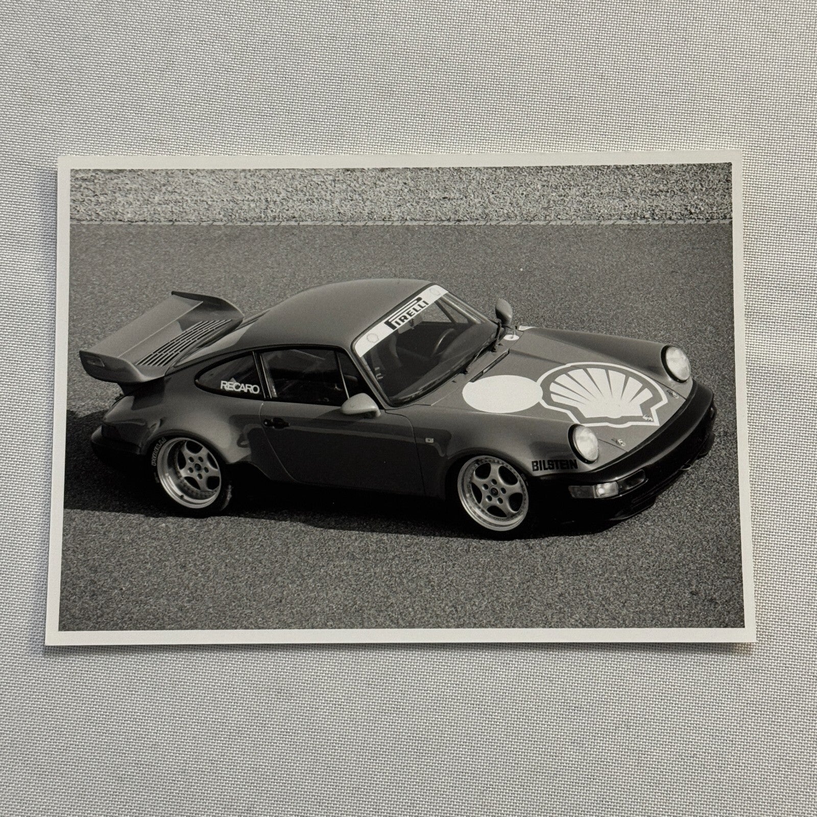 Porsche 911 Carrera RS Racing Car Factory Press Photo Photograph Print Vintage