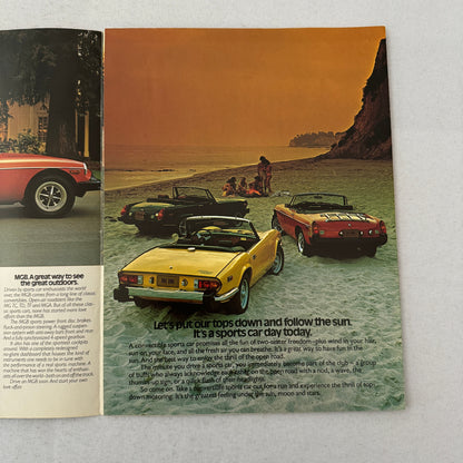 MG and Triumph Car Sales Brochure Catalog British Leyland MGB Spitfire Midget
