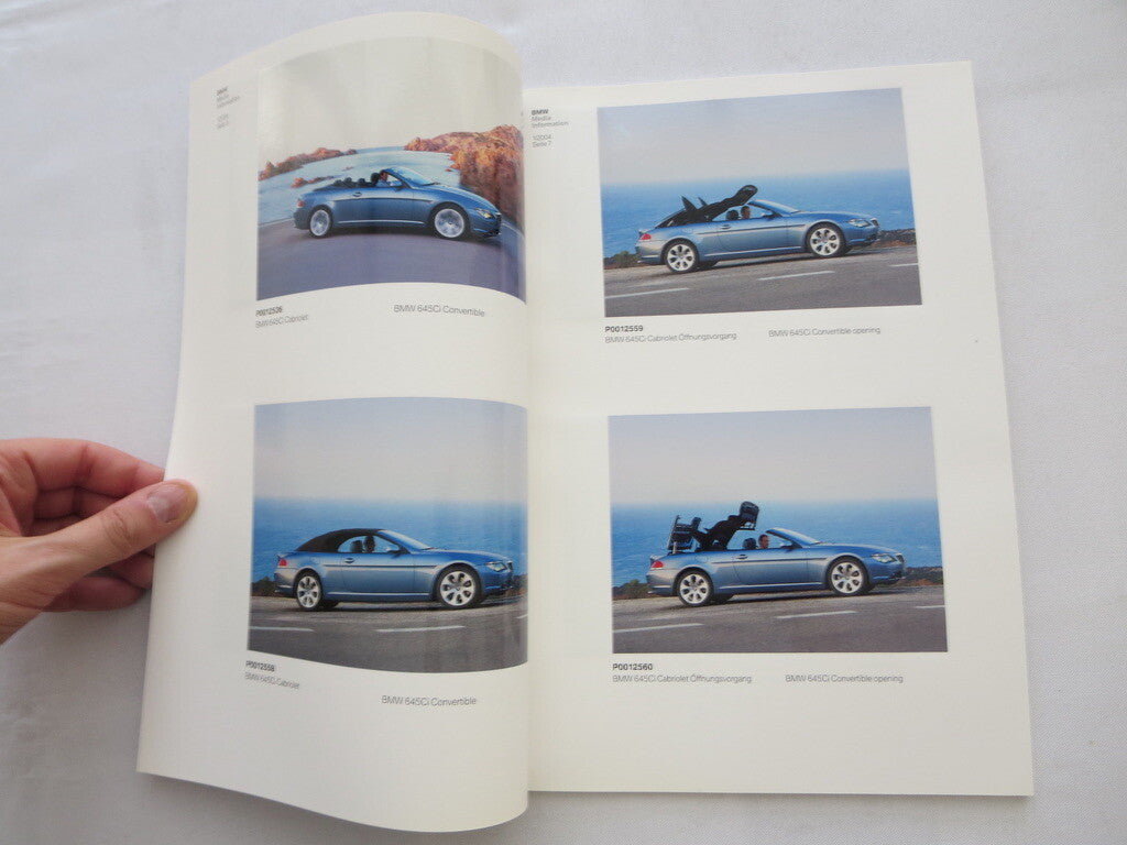 2004 BMW Press Kit Brochure Catalog 645Ci 6 Series X3 X5 