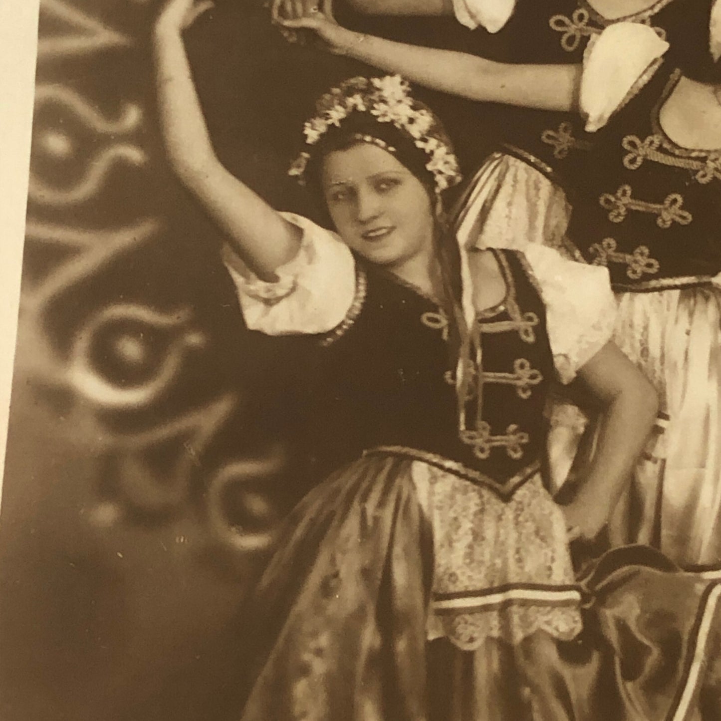 Dobo Ballet Dance Troupe Real Photo Postcard RPPC Post Card Dancers