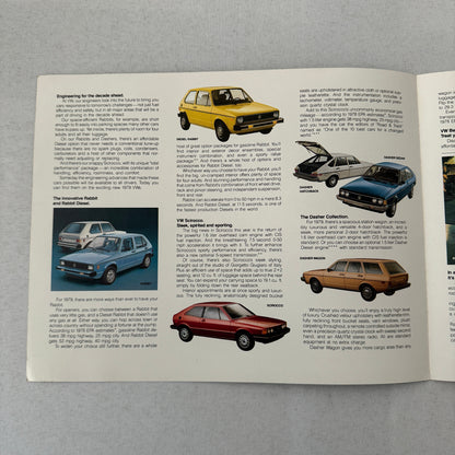 1979 Volkswagen VW Sales Brochure Catalog Scirocco Bus Campmobile Beetle Dasher