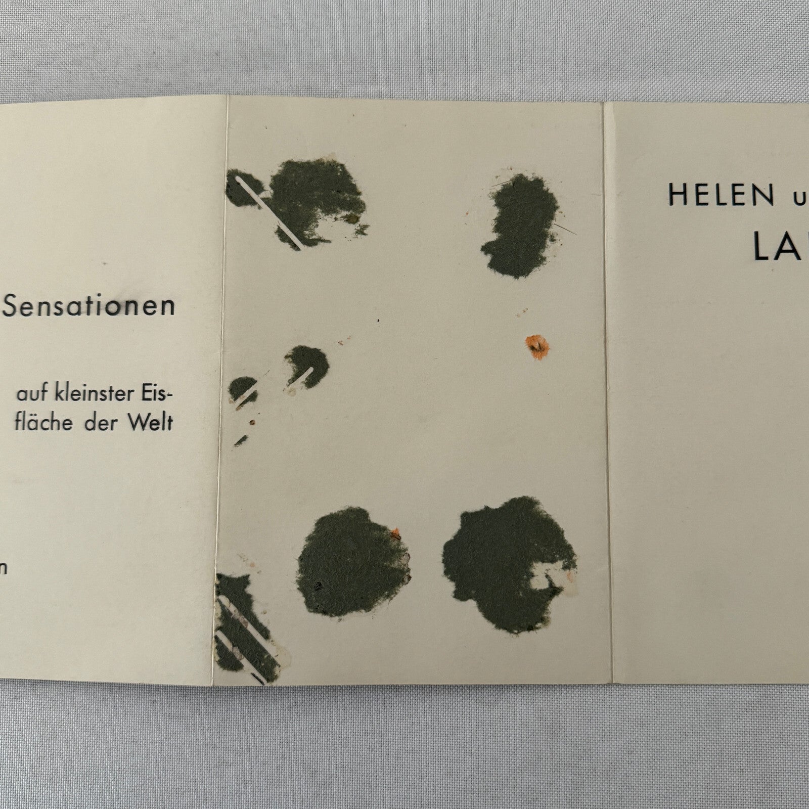 Vintage Circus Rollerskating Roller Skate Act Photo Photograph Helen Bob Laenge