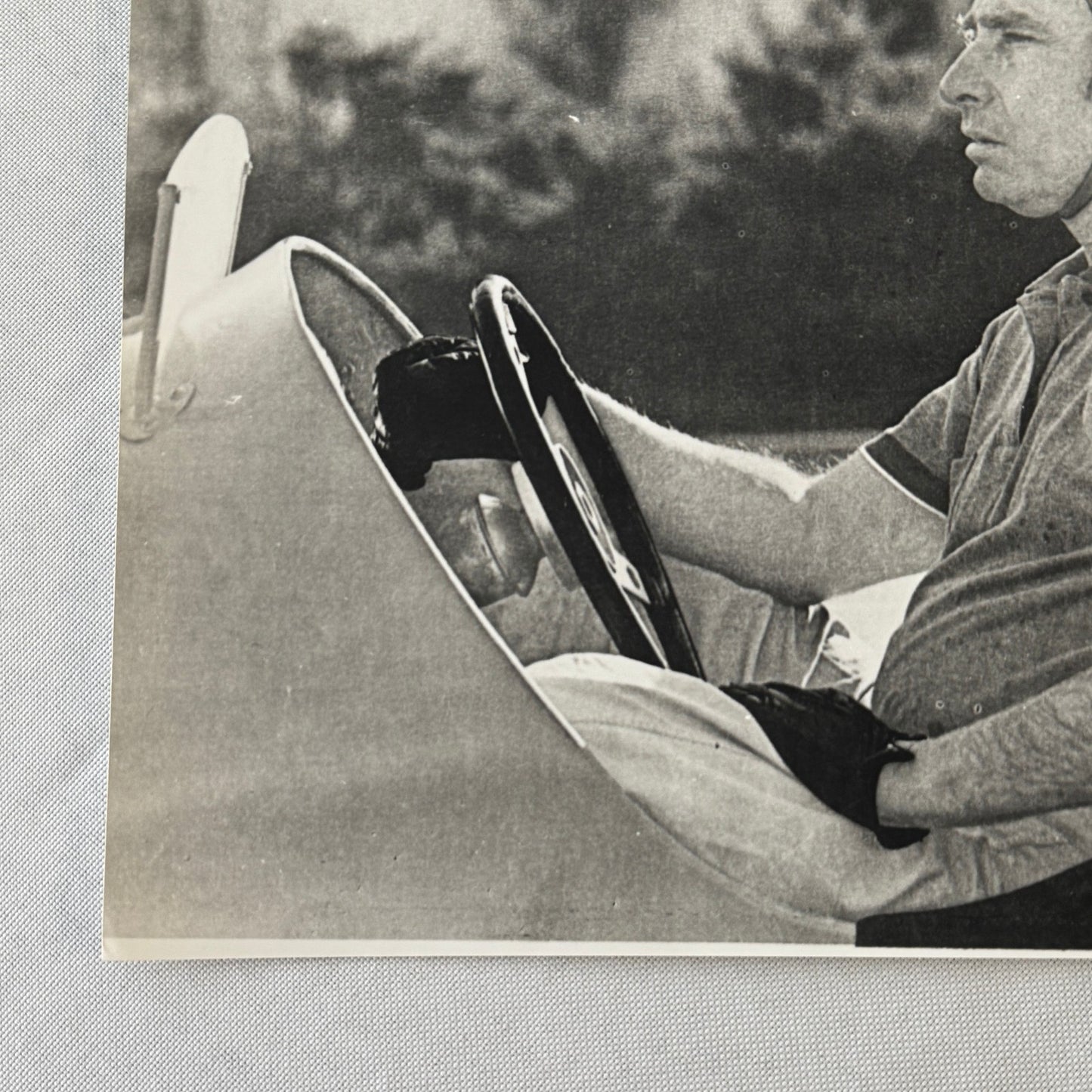 Juan Manuel Fangio Racing Driver Photo Photograph Print Vintage Italian