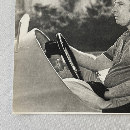 Juan Manuel Fangio Racing Driver Photo Photograph Print Vintage Italian