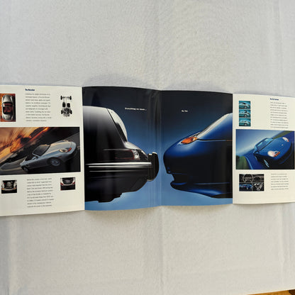 1998 Porsche Poster Sales Brochure Catalog Boxster 911 Carrera Cabriolet Coupe