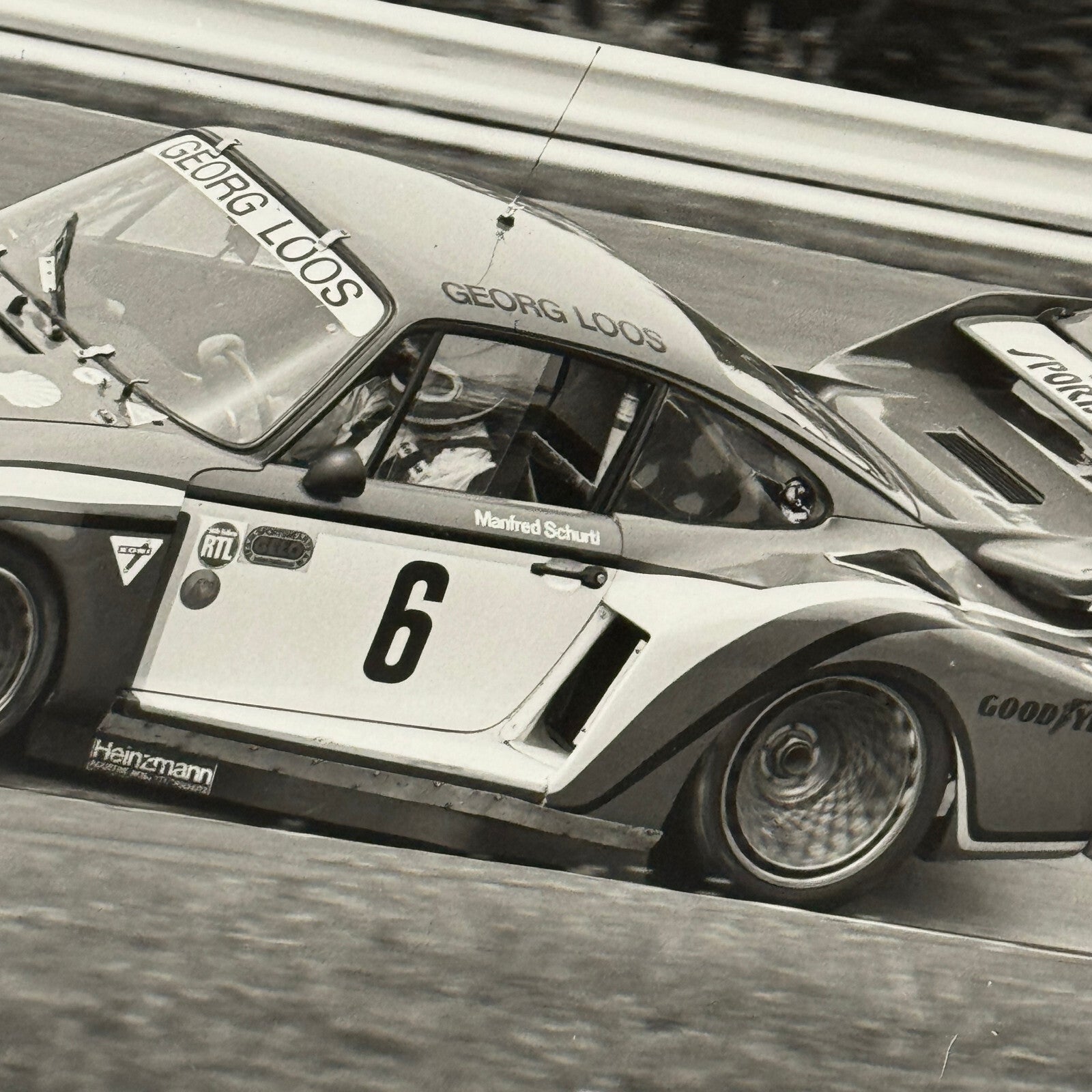 Porsche 935 1000 KM Nurburgring 1979 Racing Photo Photograph Manfred Schurti