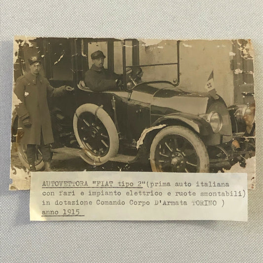 Antique Fiat Tipo 2 Photo Photograph Fiat Type 2 Vintage 