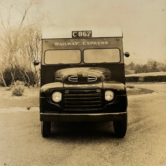 Vintage York Hoover Body Company Ford Truck Factory Photo Photograph Railway