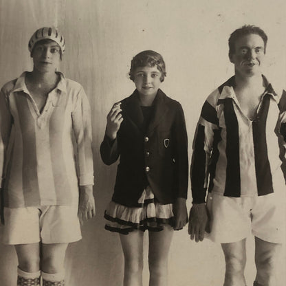 Circus Real Photo Postcard RPPC Post Card Clown Performers Acrobats Dancers ?