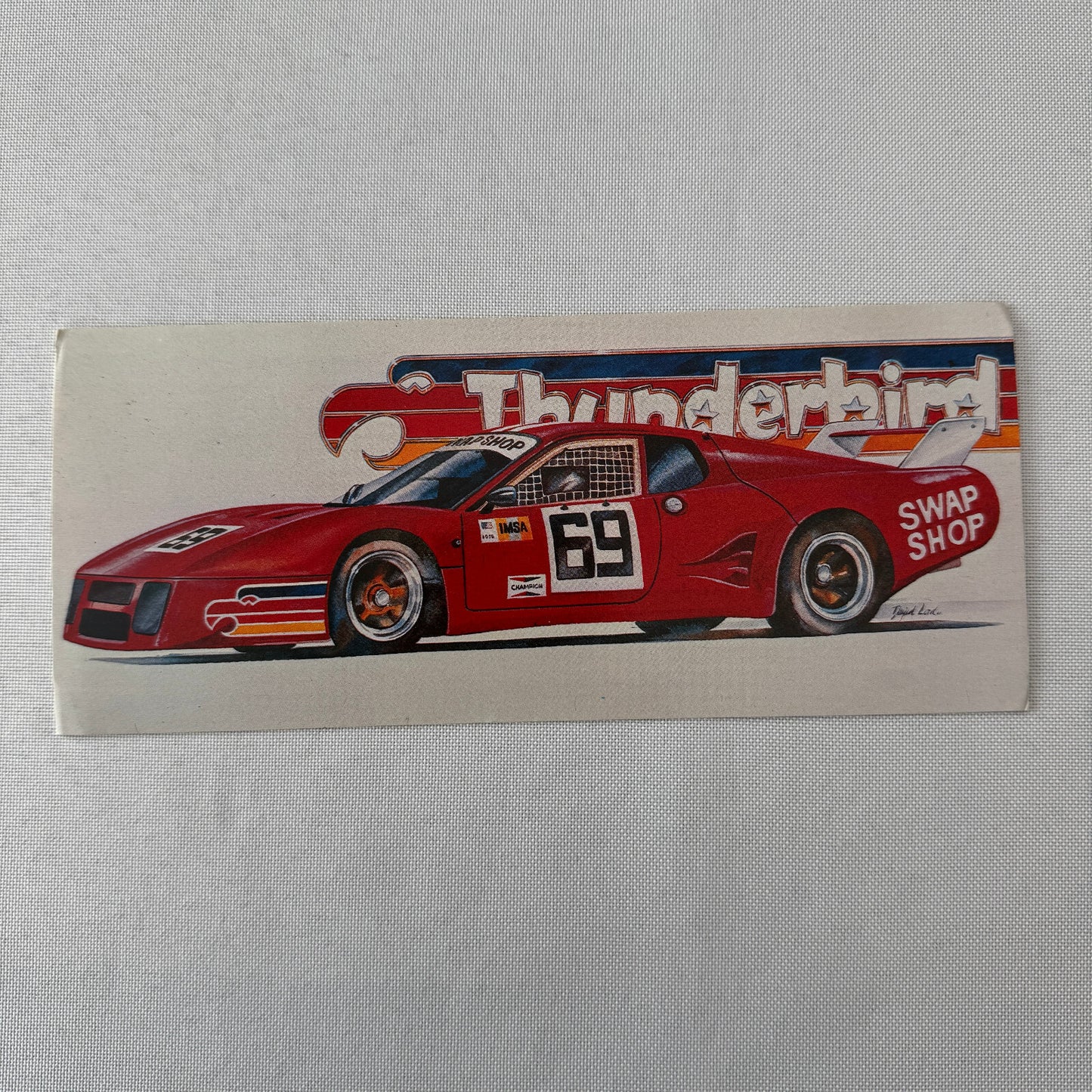 Thunderbird Racing Swap Shop Postcard Post Card Vintage