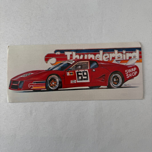 Thunderbird Racing Swap Shop Postcard Post Card Vintage