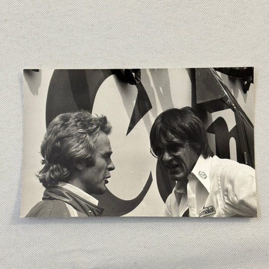 Bernie Ecclestone and Max Mosley Racing Photo Photograph Print