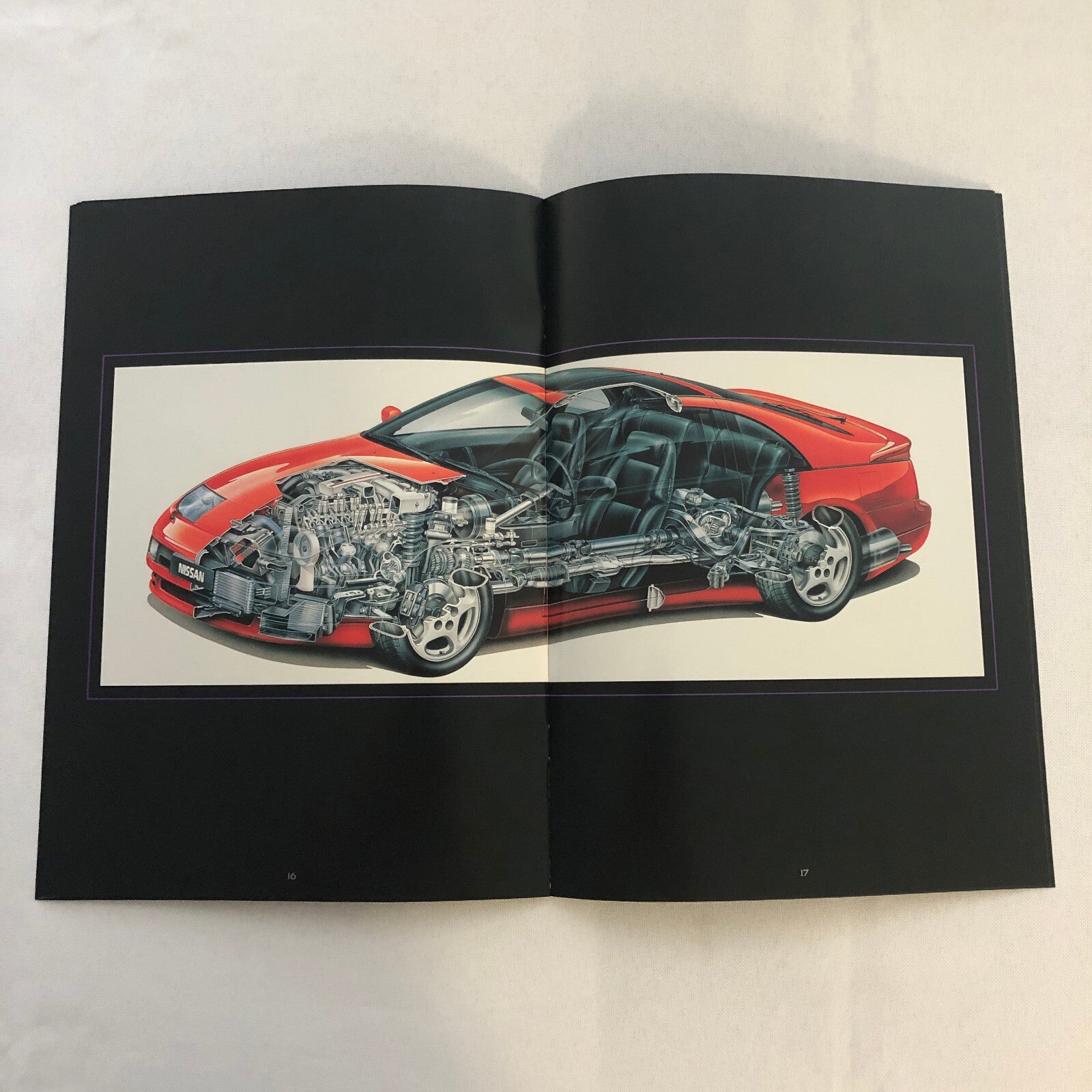 Vintage Nissan 300ZX Car Sales Brochure Catalog 300 ZX GERMAN Text European