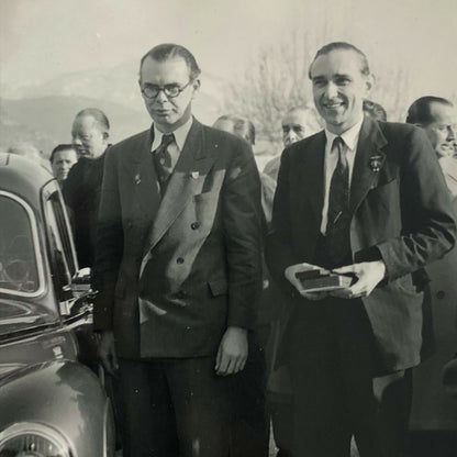 1952 Stirling Moss Rally Rallye Monte Carlo Car Racing Press Photo Photograph 