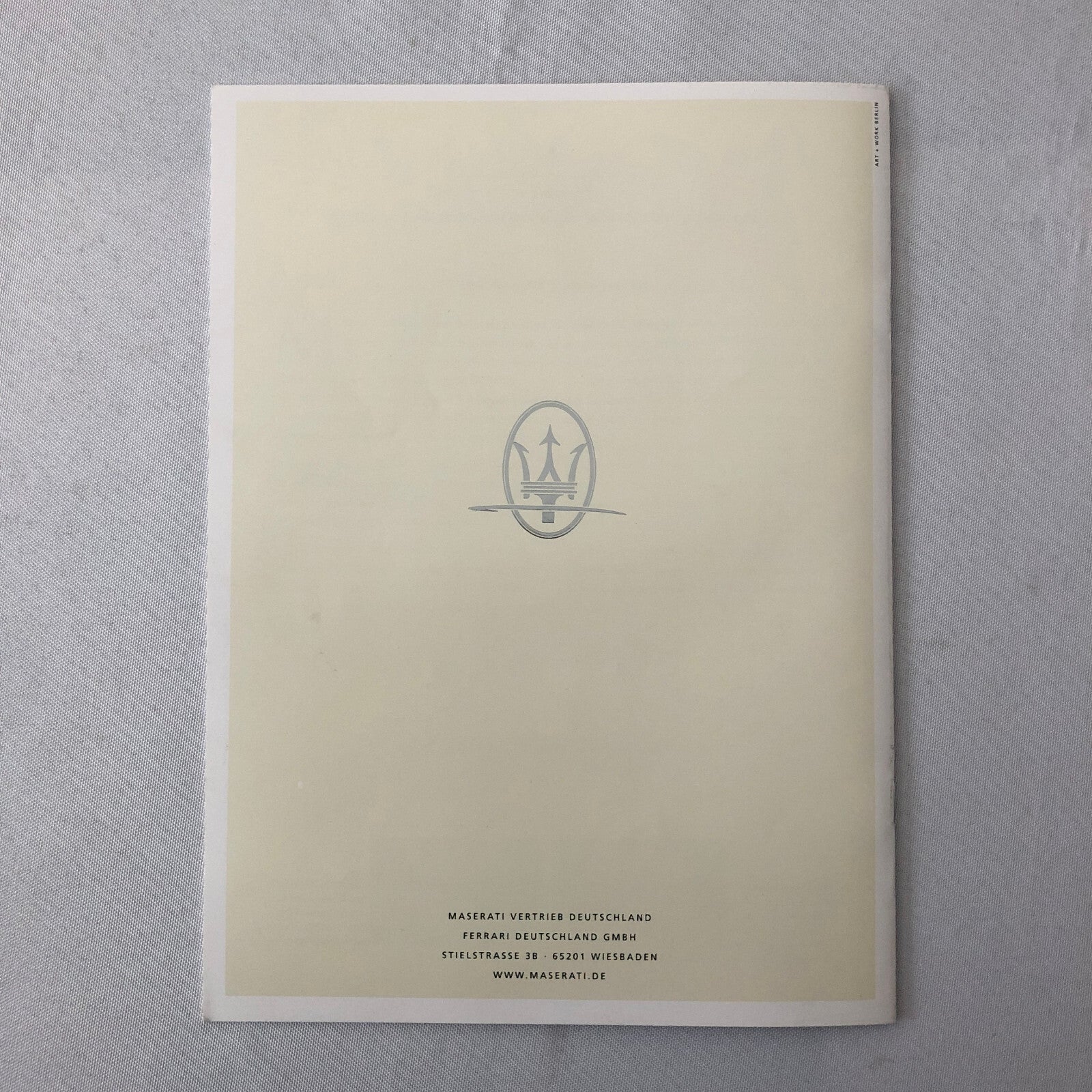 2014 Maserati Sales Brochure GT Cambiocorsa Gransport Quattroporte GERMAN TEXT 