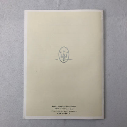 2014 Maserati Sales Brochure GT Cambiocorsa Gransport Quattroporte GERMAN TEXT 