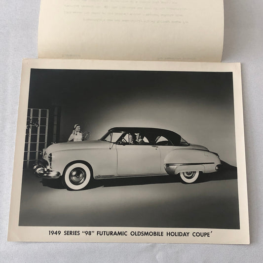 1949 Oldsmobile Series 98 Futuramic Coupe Factory Press Photo Photograph