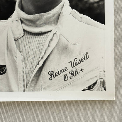 Reine Wisell Racing Driver Photo Photograph Vintage Image Modern Print