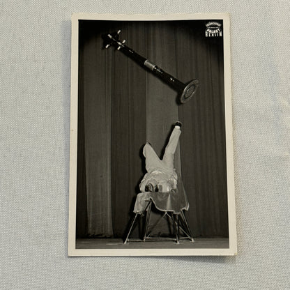 Vintage Circus Performer Balancing Juggling Act Photo Photograph Print