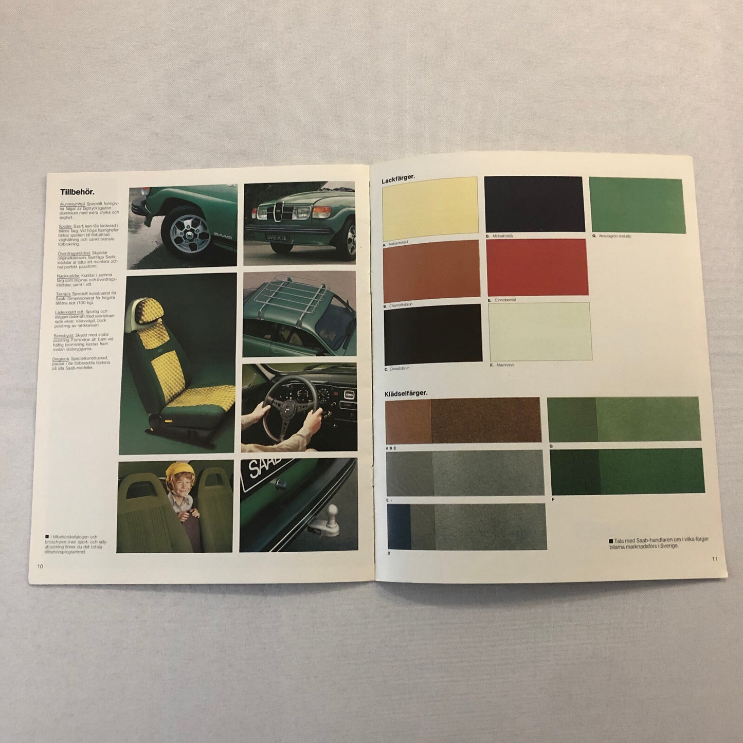 1979 Saab 96 GL Sales Brochure Catalog Advertising Vintage SWEDISH TEXT