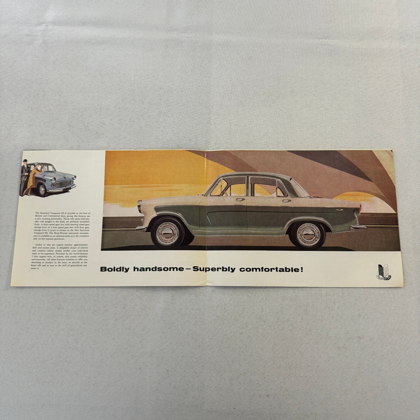 Standard Vanguard III Saloon Car Sales Brochure Catalog Advertising Vintage