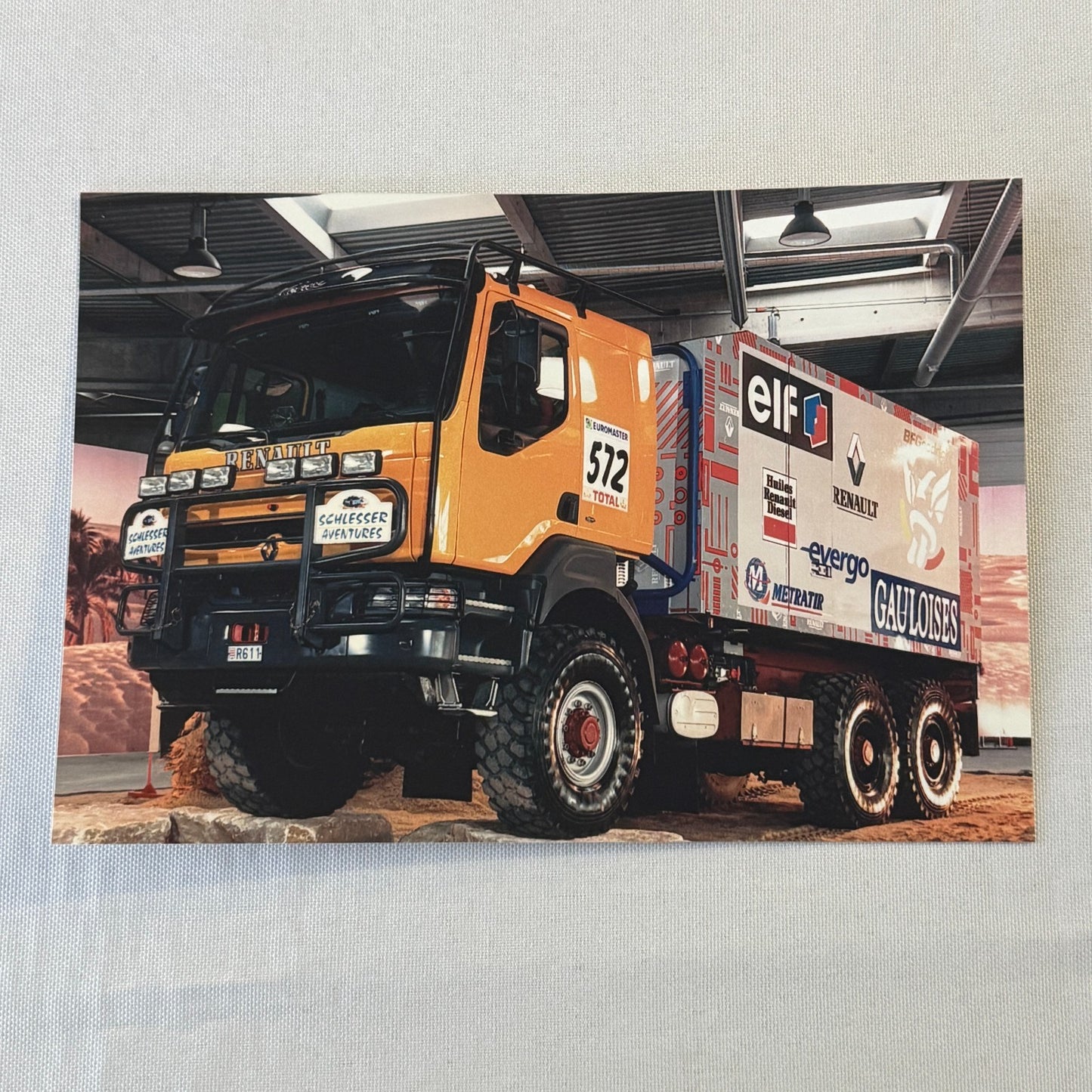 2000 Renault Truck Press Kit Magnum Midlum Dakar Rally Mascott Photos GERMAN