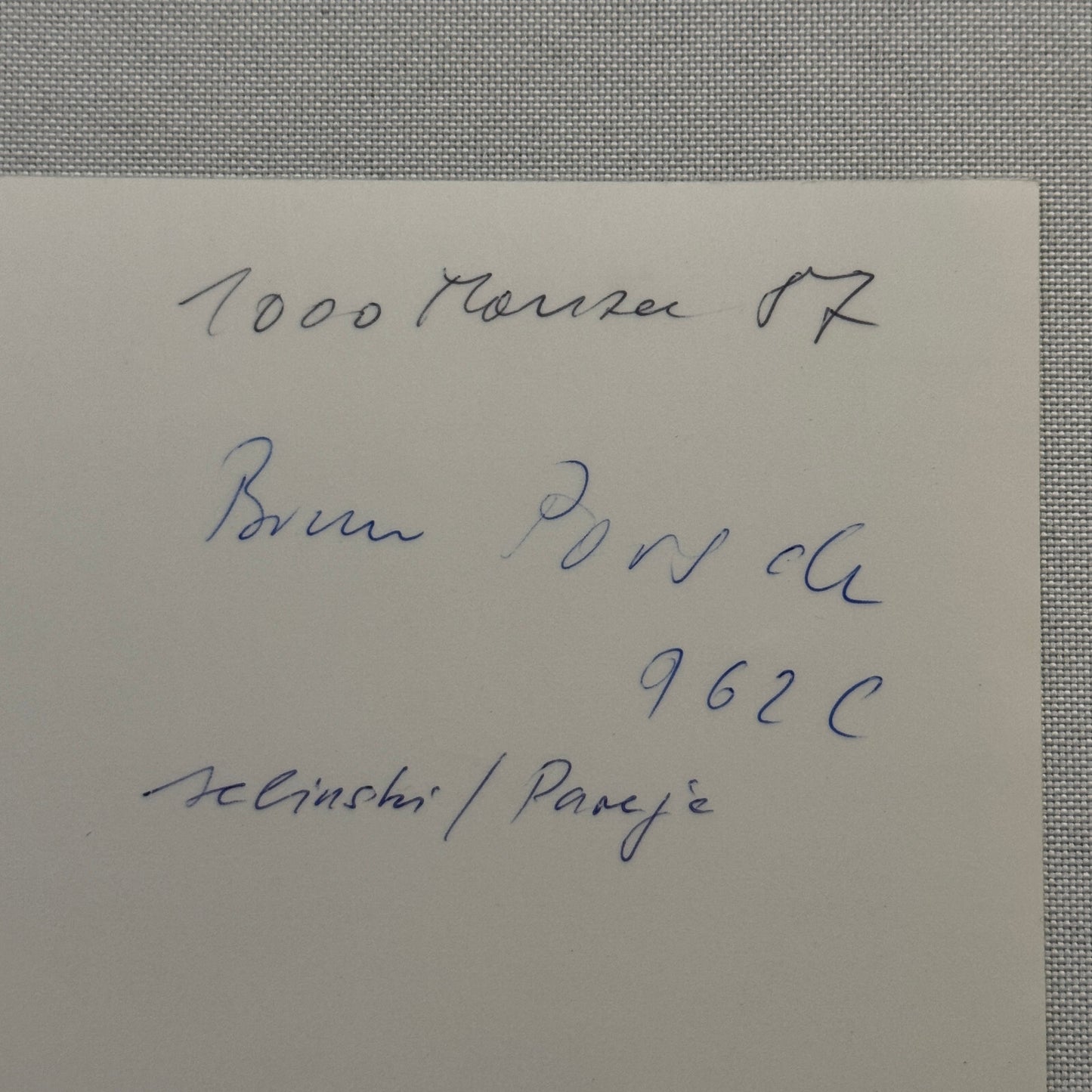 Porsche 962 C 1000KM Monza 1987 Racing Photo Photograph Porsche 962C