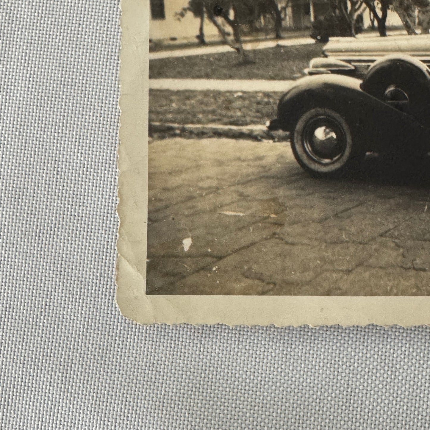 Vintage Photograph Photo Print Women with Car Automobile