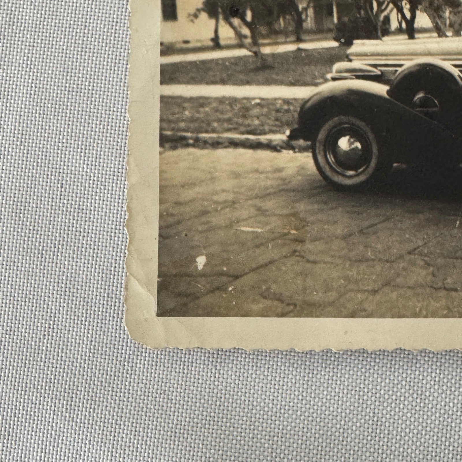 Vintage Photograph Photo Print Women with Car Automobile