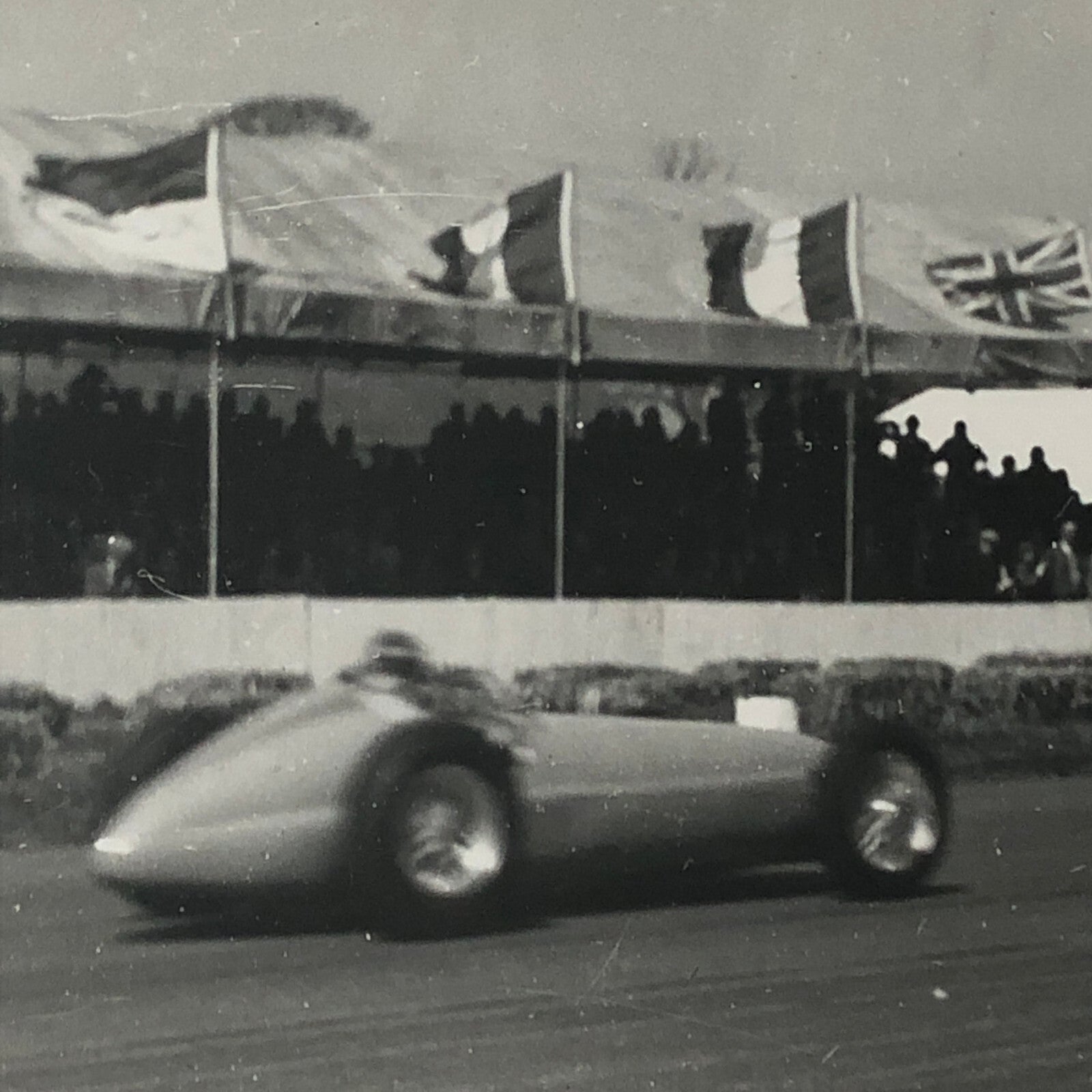 Vintage Racing Photo Photograph BRM Car at Silverstone 1950
