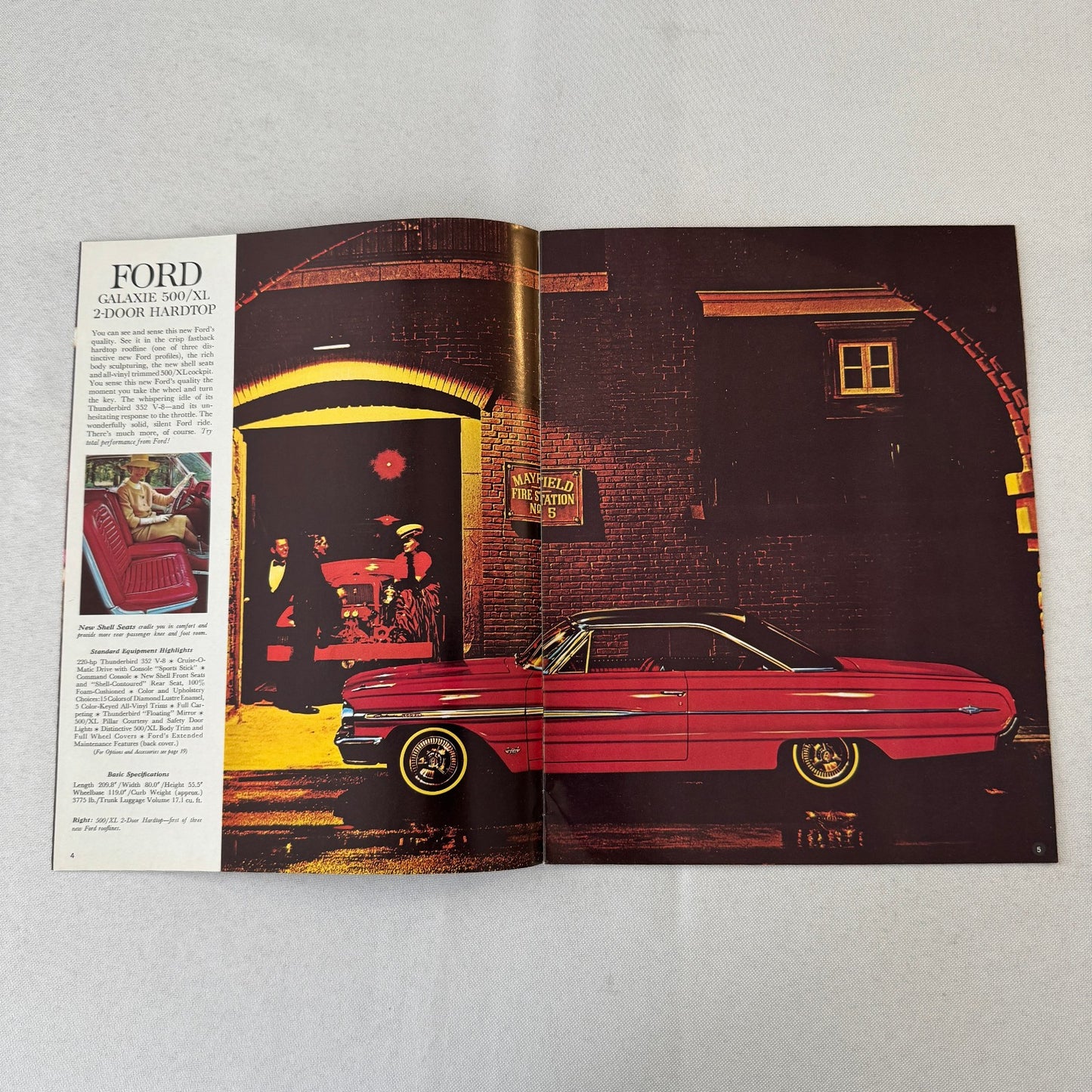 1964 Ford Car Sales Brochure Catalog Canadian Galaxie Custom 500 Station Wagon
