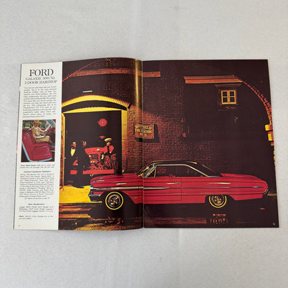 1964 Ford Car Sales Brochure Catalog Canadian Galaxie Custom 500 Station Wagon