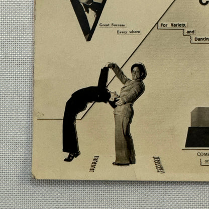 Vintage Circus Comedian Acrobat Act Postcard Post Card Kehn and Carlo