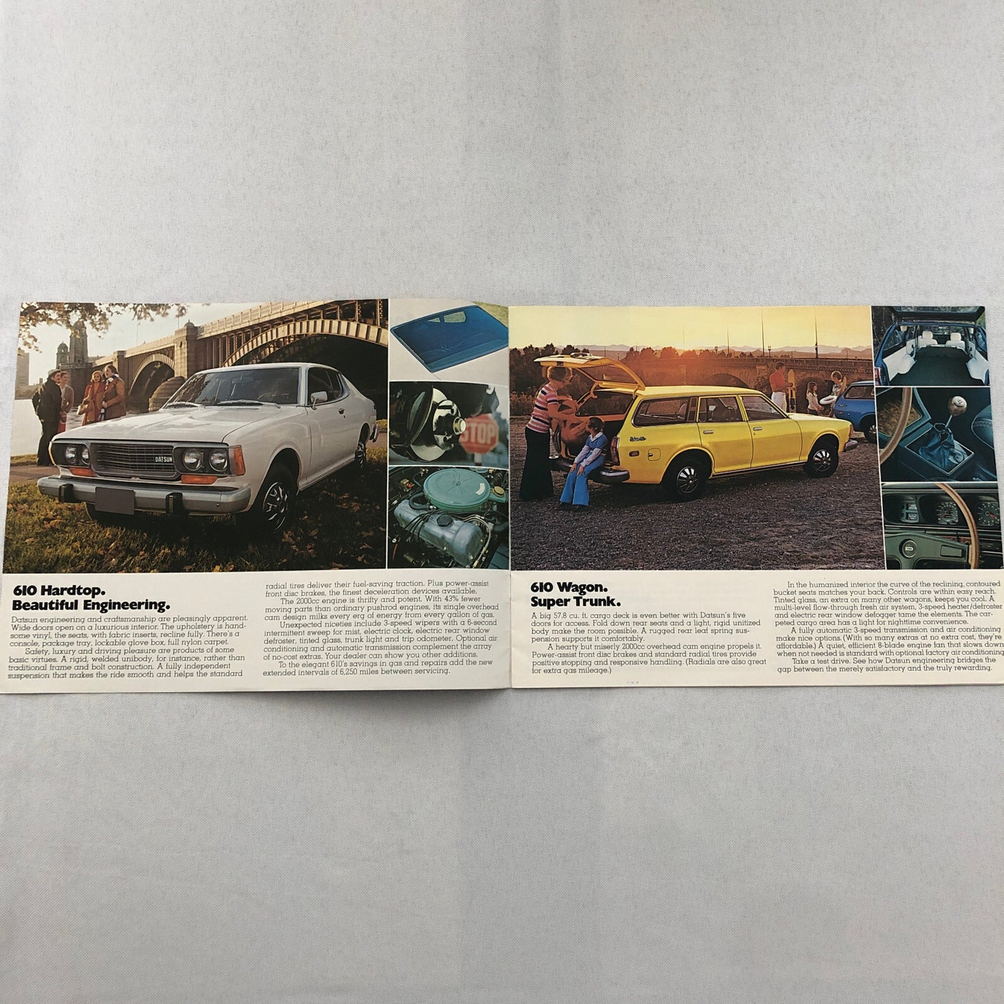 1975 Datsun Car Sales Brochure Catalog 610 710 260-Z 260Z L'il Hustler Pickup