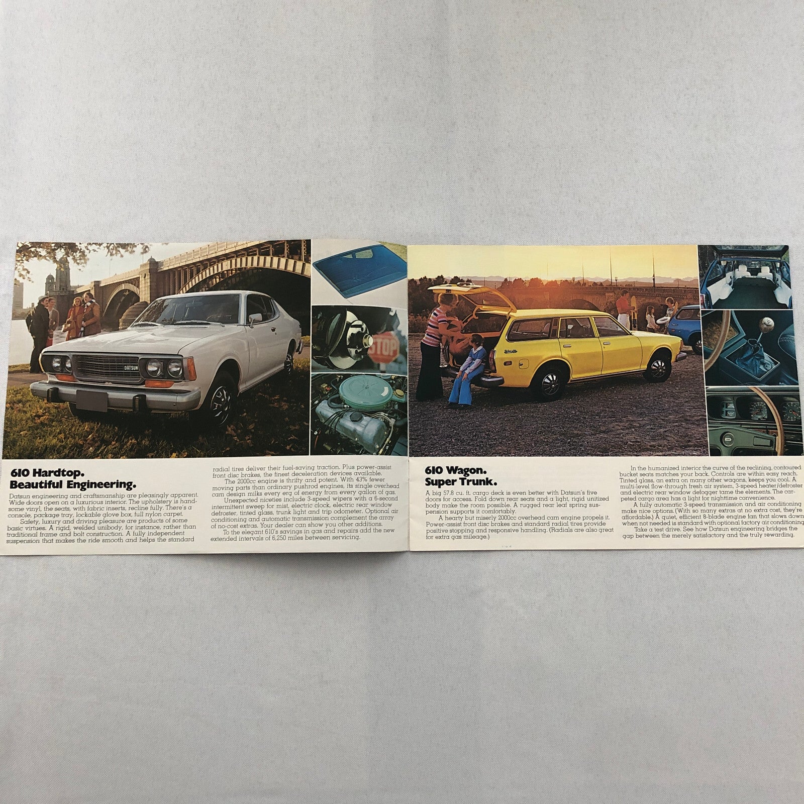 1975 Datsun Car Sales Brochure Catalog 610 710 260-Z 260Z L'il Hustler Pickup