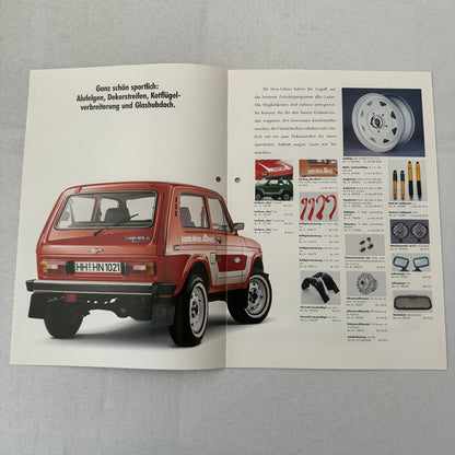 Lada Niva ACCESSORIES Car Sales Brochure Catalog GERMAN