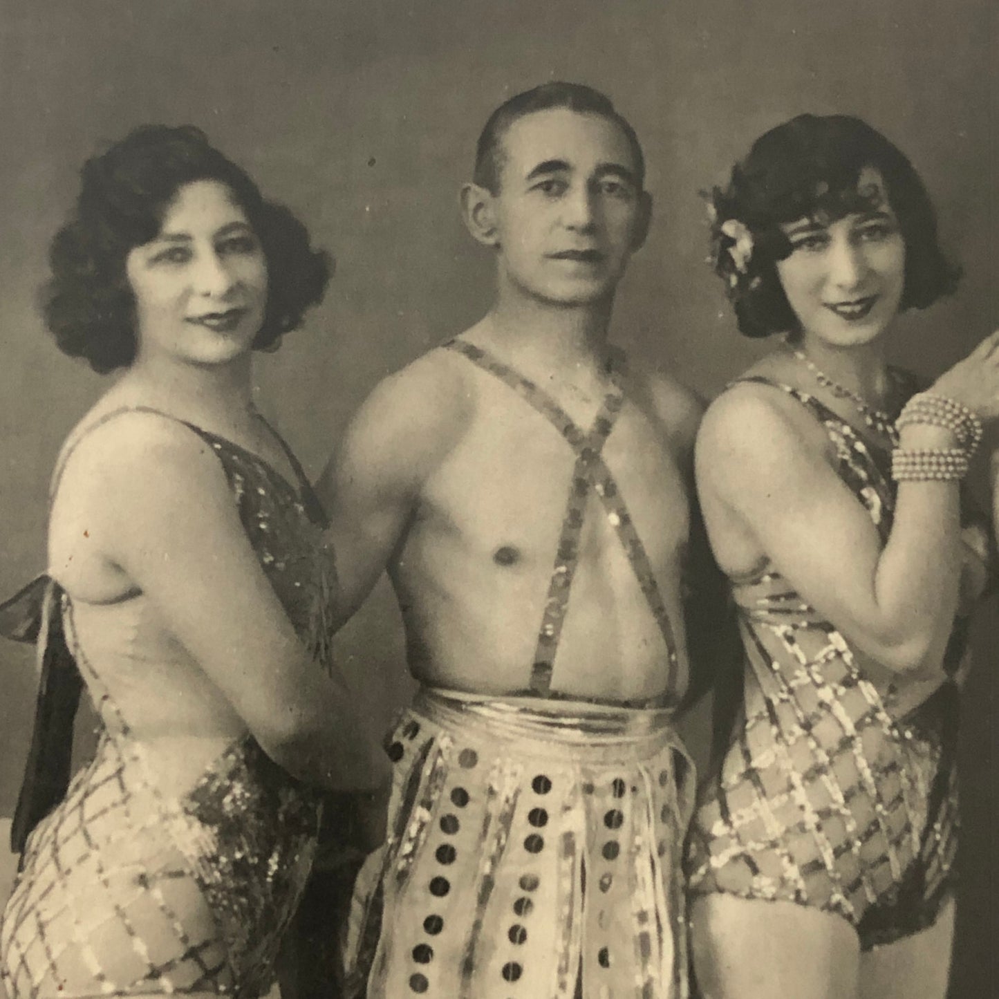 Circus Performer Acrobats Troupe RPPC Real Photo Postcard ? History Unknown