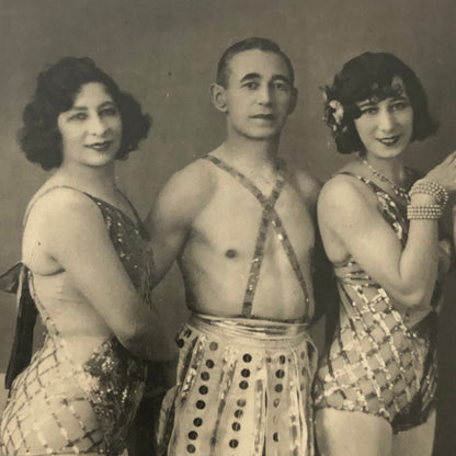 Circus Performer Acrobats Troupe RPPC Real Photo Postcard ? History Unknown