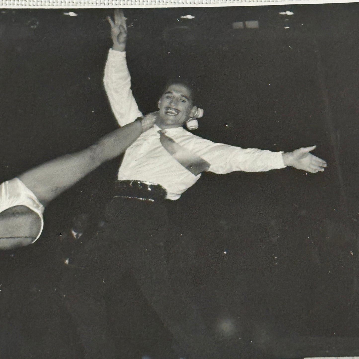 Vintage Circus Rollerskating Roller Skate Performer Act Photo Photograph