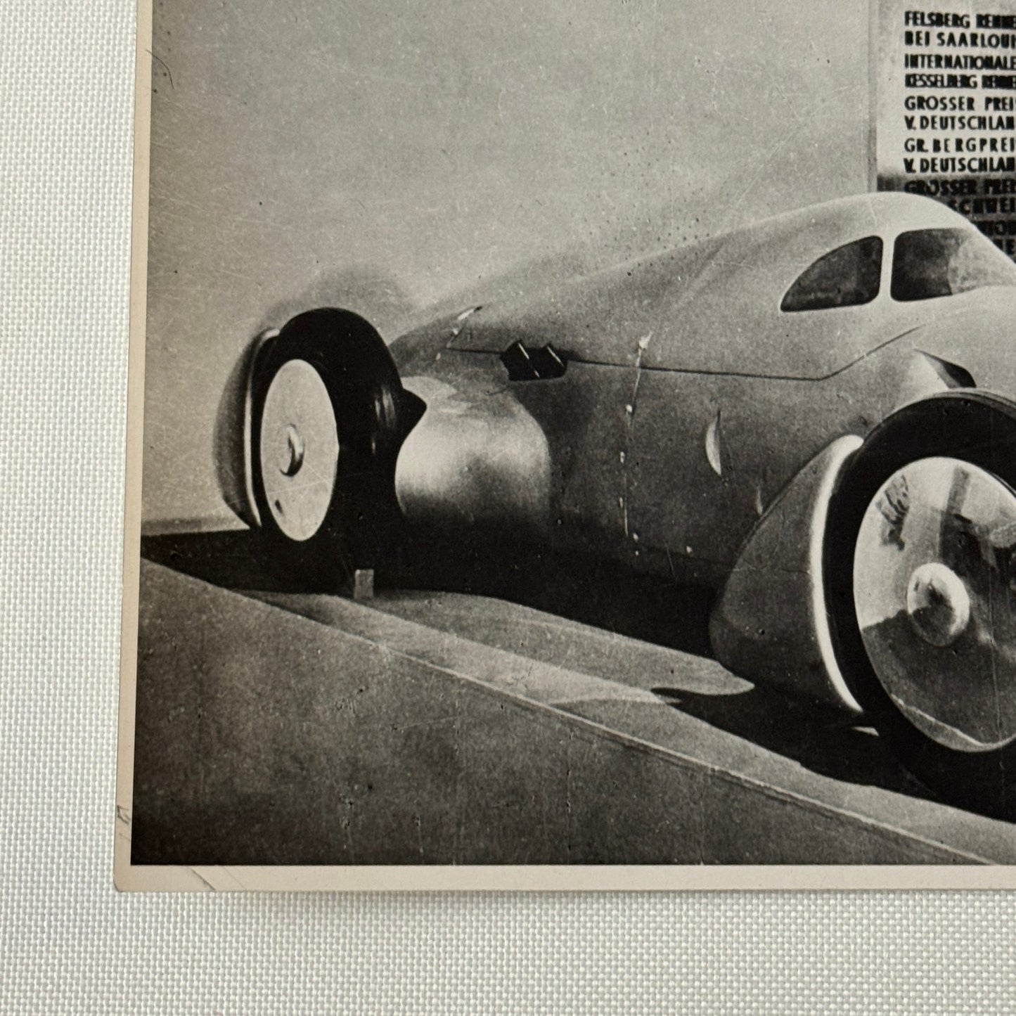 Vintage 1934 Auto Union Audi Porsche Racing Car Photo Photograph Print