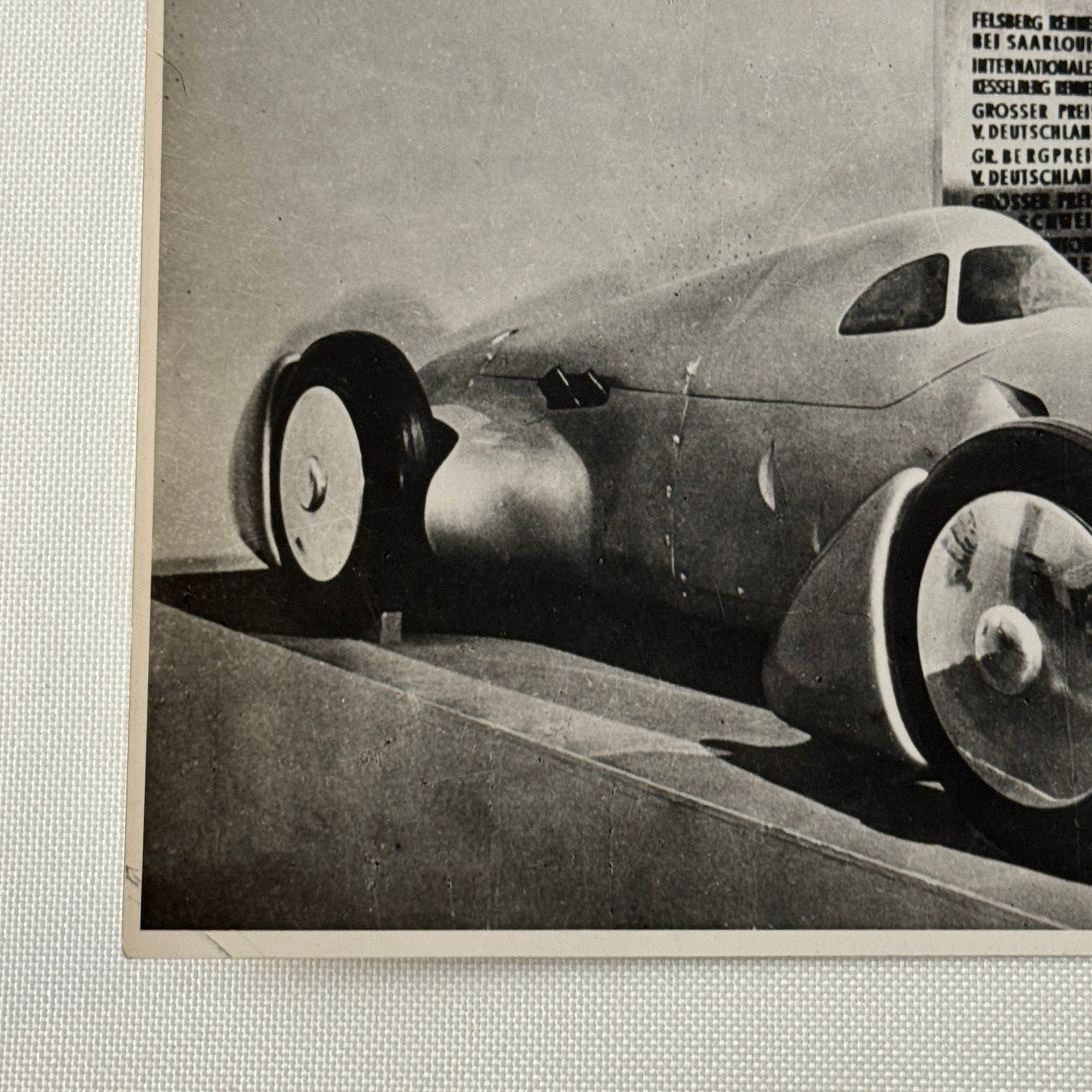 Vintage 1934 Auto Union Audi Porsche Racing Car Photo Photograph Print