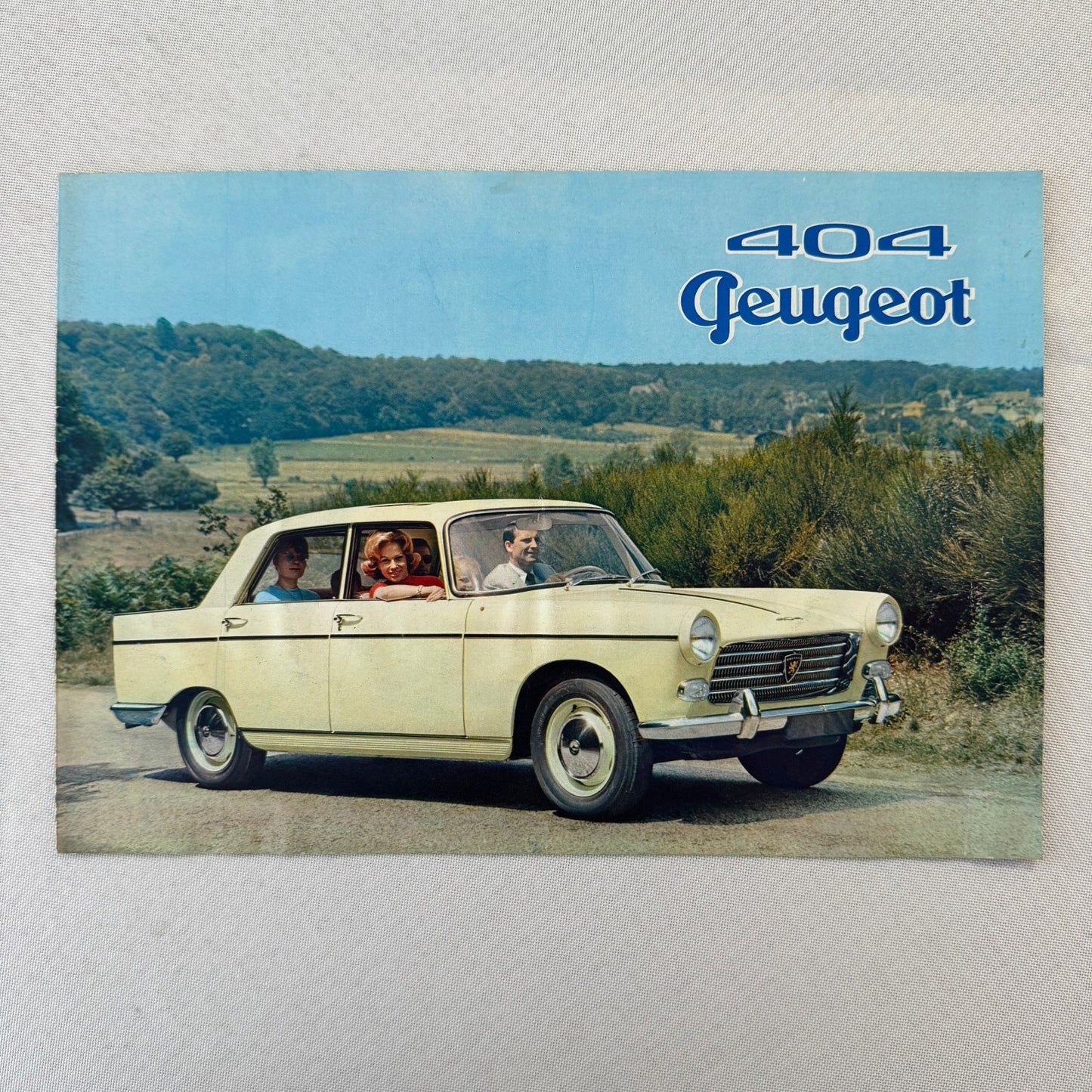 Peugeot 404 Car Sales Brochure Catalog Advertising Vintage