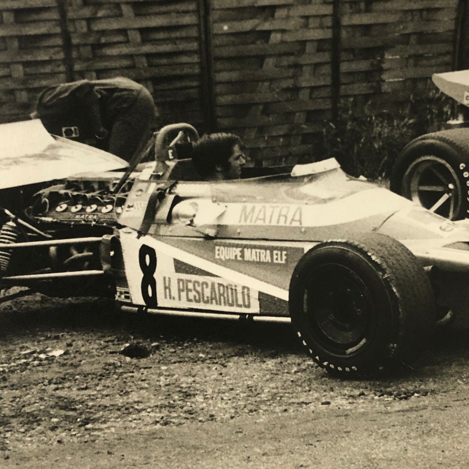 Vintage Racing Car Photo Photograph - Henri Pescarolo Matra Car 