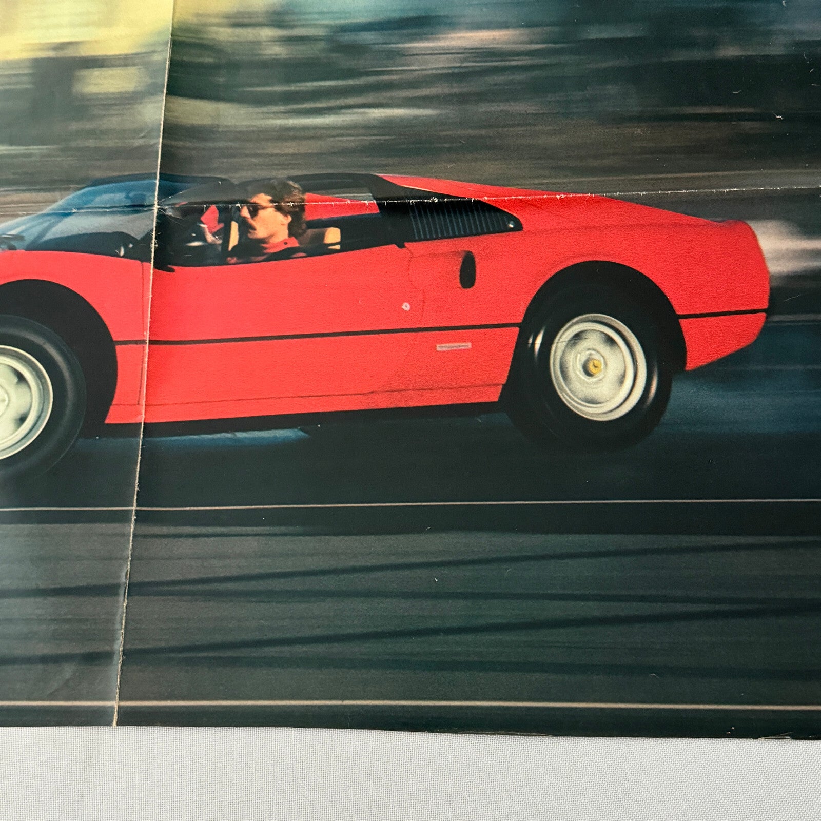 Ferrari 308 GT Spider Car Poster Magazine Insert GERMAN Text